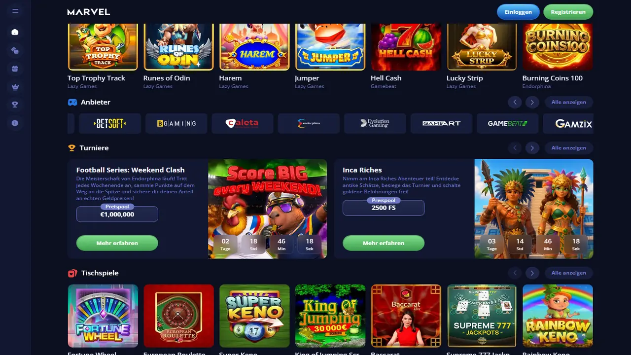 Marverl Casino – Startseite (Spiele) Marverl Casino Startseite (Spiele)